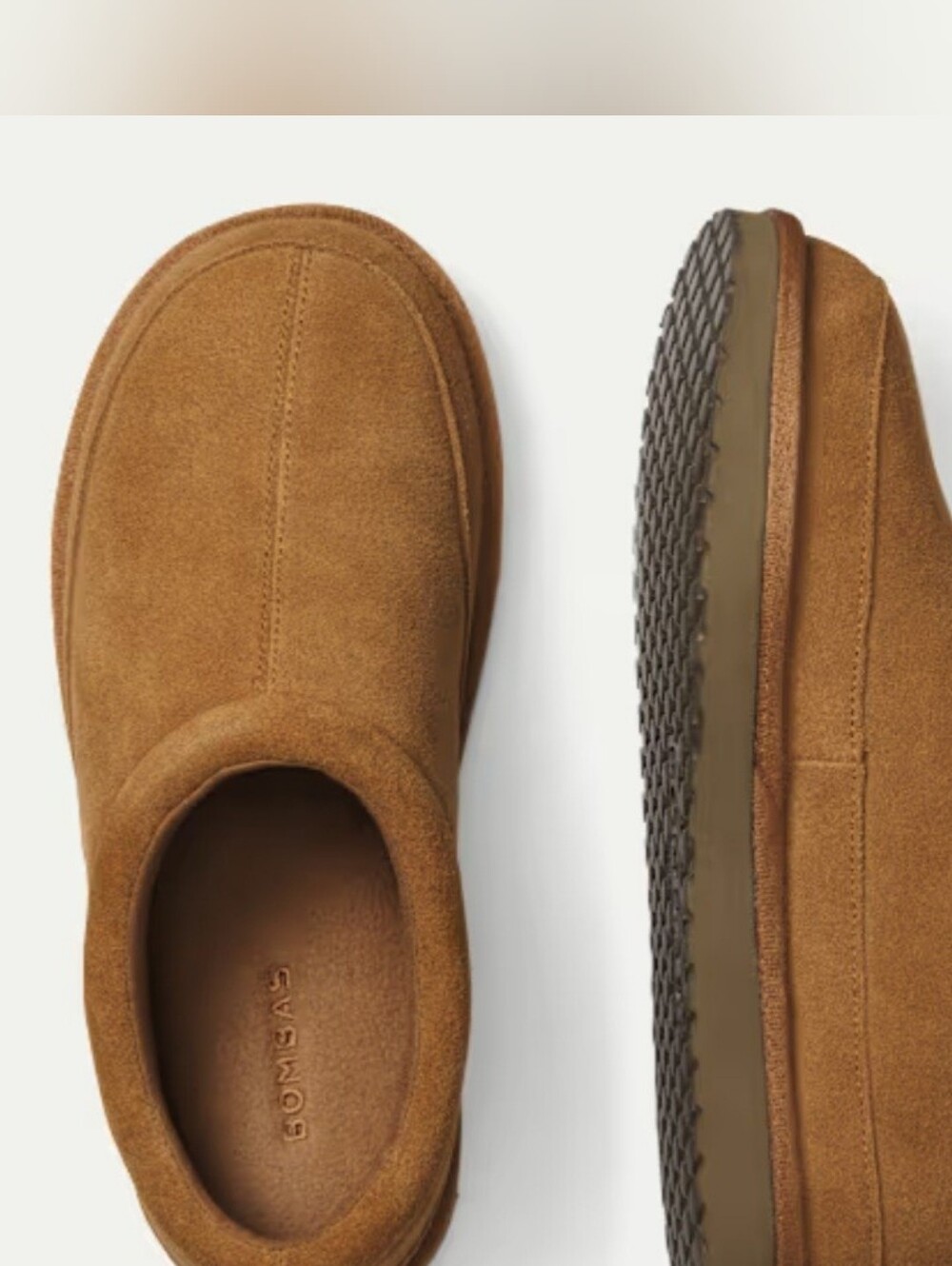 Bombas Women Saturday Suede Slip-On — Size 6 Camel
